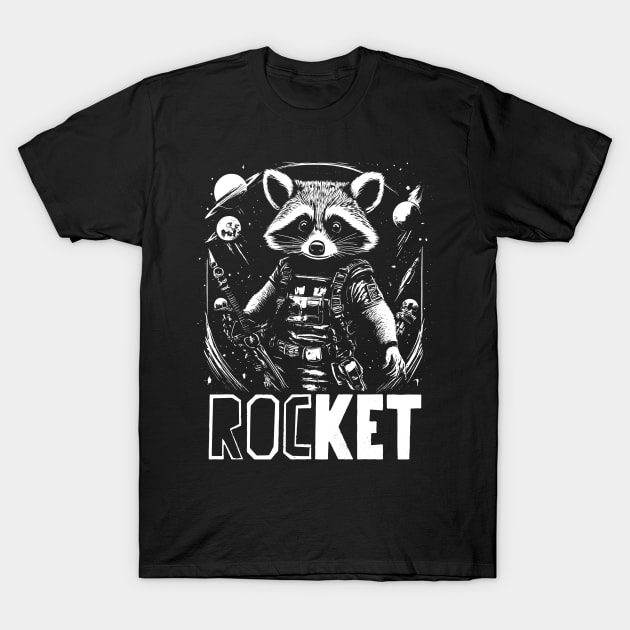 Rockett Racoon T-Shirt by nezirfon